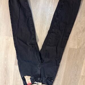 Levi's Black Straight Waist Jeans